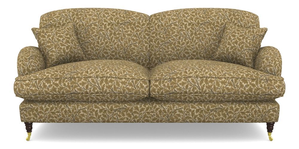 Product photograph of Kentwell 3 Seater 2 Hump Sofa In V A Drawn From Nature Collection - Oak Tree - Gold from Sofas and Stuff Limited