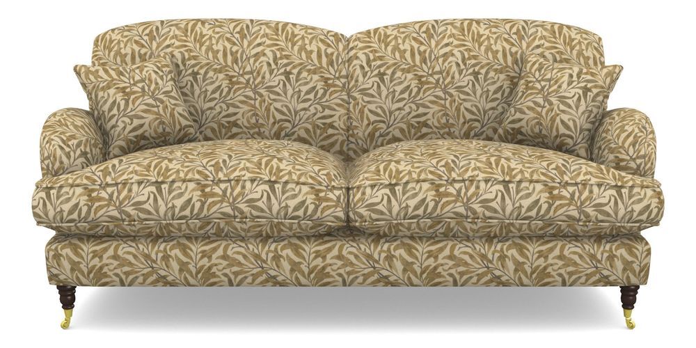 Product photograph of Kentwell 3 Seater 2 Hump Sofa In V A Drawn From Nature - Willow Bough Large - Gold from Sofas and Stuff Limited