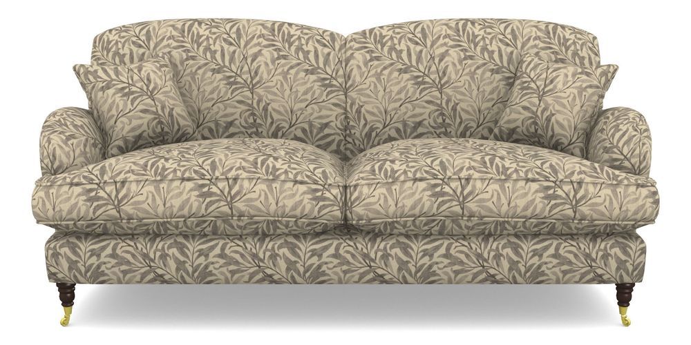 Product photograph of Kentwell 3 Seater 2 Hump Sofa In V A Drawn From Nature - Willow Bough Large - Grey from Sofas and Stuff Limited