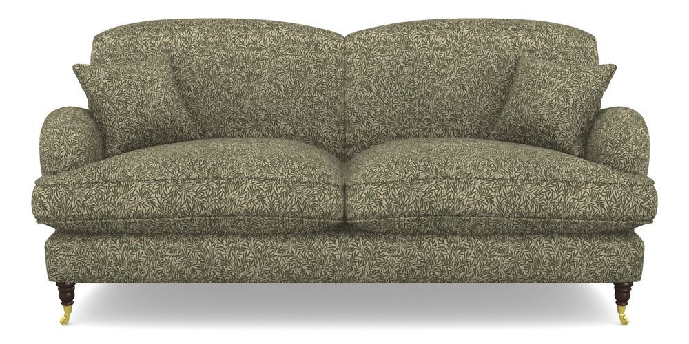 Product photograph of Kentwell 3 Seater 2 Hump Sofa In V A Drawn From Nature Collection - Willow - Dark Green from Sofas and Stuff Limited