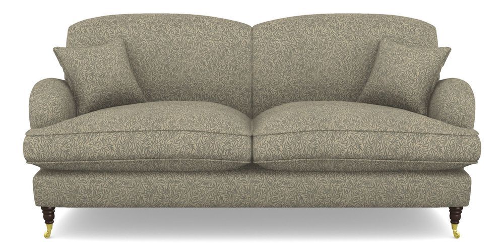 Product photograph of Kentwell 3 Seater 2 Hump Sofa In V A Drawn From Nature Collection - Willow - Duck Egg from Sofas and Stuff Limited