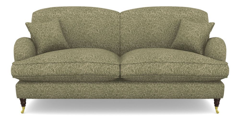 Product photograph of Kentwell 3 Seater 2 Hump Sofa In V A Drawn From Nature Collection - Willow - Light Green from Sofas and Stuff Limited