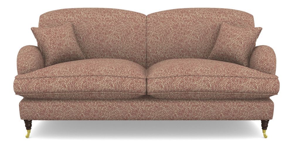 Product photograph of Kentwell 3 Seater 2 Hump Sofa In V A Drawn From Nature Collection - Willow - Red from Sofas and Stuff Limited