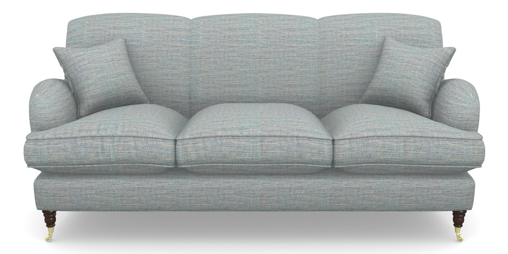 Product photograph of Kentwell 3 Seater 3 Hump Sofa In Basket Weave - Blue from Sofas and Stuff Limited