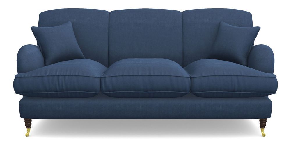 Product photograph of Kentwell 3 Seater 3 Hump Sofa In Clever Tough And Eco Velvet - Agean from Sofas and Stuff Limited