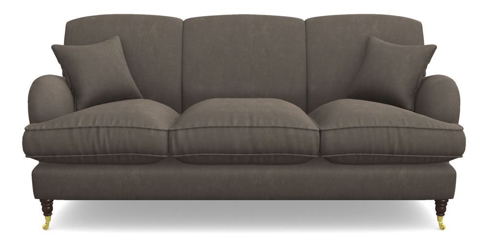 Product photograph of Kentwell 3 Seater 3 Hump Sofa In Clever Tough And Eco Velvet - Chrome from Sofas and Stuff Limited