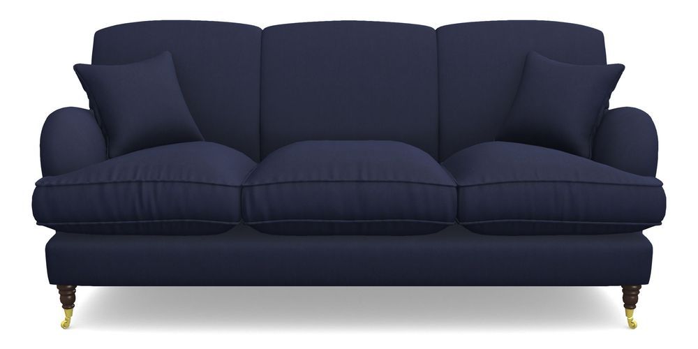 Product photograph of Kentwell 3 Seater 3 Hump Sofa In Clever Tough And Eco Velvet - Indigo from Sofas and Stuff Limited