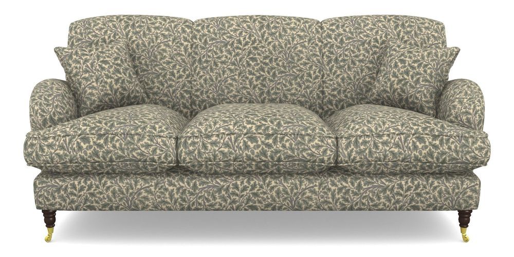 Product photograph of Kentwell 3 Seater 3 Hump Sofa In V A Drawn From Nature Collection - Oak Tree - Duck Egg from Sofas and Stuff Limited