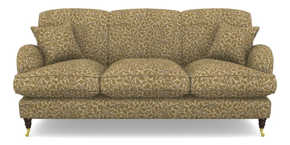 Product photograph of Kentwell 3 Seater 3 Hump Sofa In V A Drawn From Nature Collection - Oak Tree - Gold from Sofas and Stuff Limited