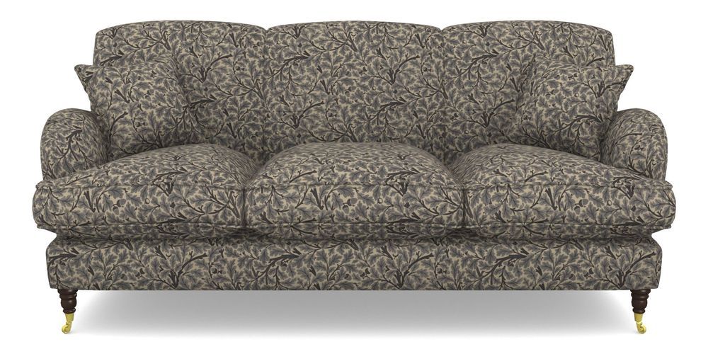 Product photograph of Kentwell 3 Seater 3 Hump Sofa In V A Drawn From Nature Collection - Oak Tree - Navy from Sofas and Stuff Limited