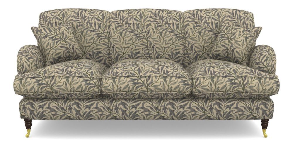 Product photograph of Kentwell 3 Seater 3 Hump Sofa In V A Drawn From Nature - Willow Bough Large - Duck Egg from Sofas and Stuff Limited