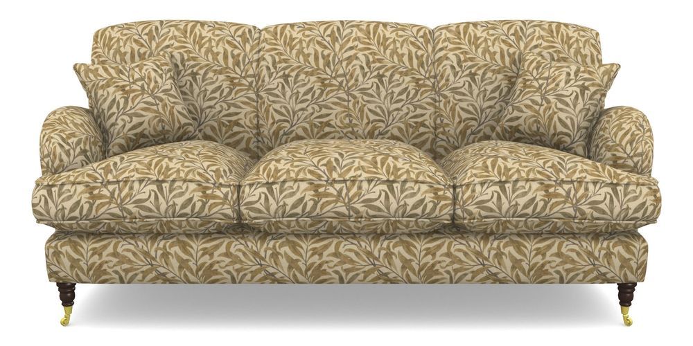 Product photograph of Kentwell 3 Seater 3 Hump Sofa In V A Drawn From Nature - Willow Bough Large - Gold from Sofas and Stuff Limited