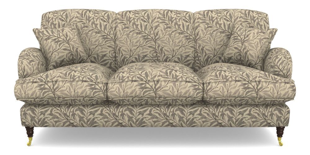 Product photograph of Kentwell 3 Seater 3 Hump Sofa In V A Drawn From Nature - Willow Bough Large - Grey from Sofas and Stuff Limited