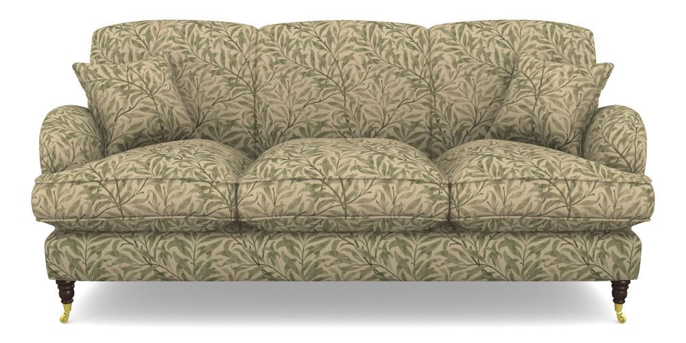 Product photograph of Kentwell 3 Seater 3 Hump Sofa In V A Drawn From Nature - Willow Bough Large - Light Green from Sofas and Stuff Limited