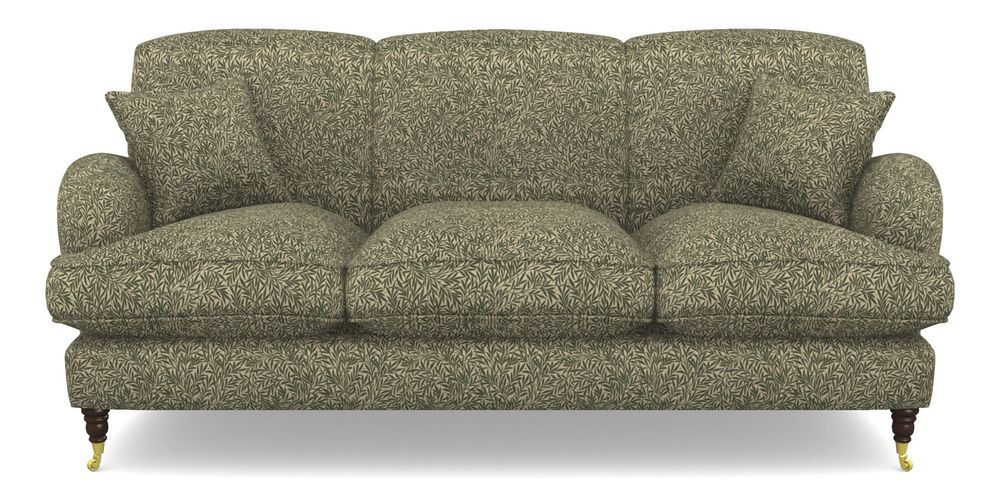 Product photograph of Kentwell 3 Seater 3 Hump Sofa In V A Drawn From Nature Collection - Willow - Dark Green from Sofas and Stuff Limited