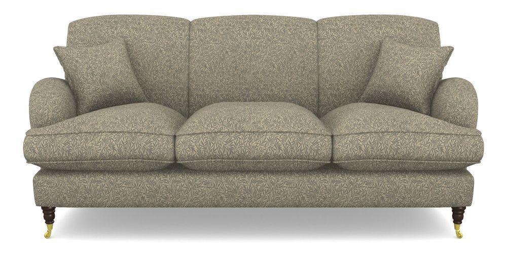 Product photograph of Kentwell 3 Seater 3 Hump Sofa In V A Drawn From Nature Collection - Willow - Duck Egg from Sofas and Stuff Limited