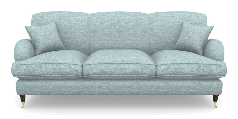 Product photograph of Kentwell 4 Seater 3 Hump Sofa In Aqua Clean Hove - Duck Egg from Sofas and Stuff Limited