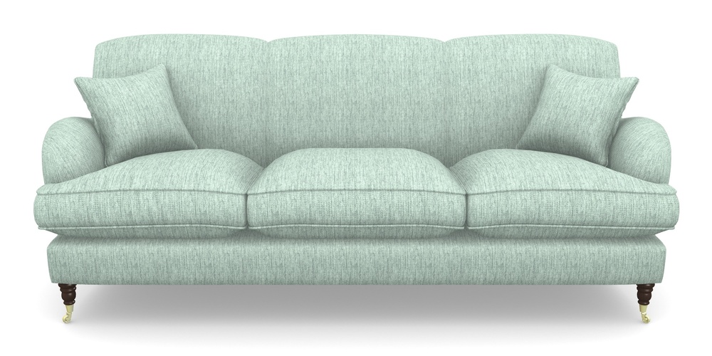 Product photograph of Kentwell 4 Seater 3 Hump Sofa In Aqua Clean Tenby - Duck Egg from Sofas and Stuff Limited