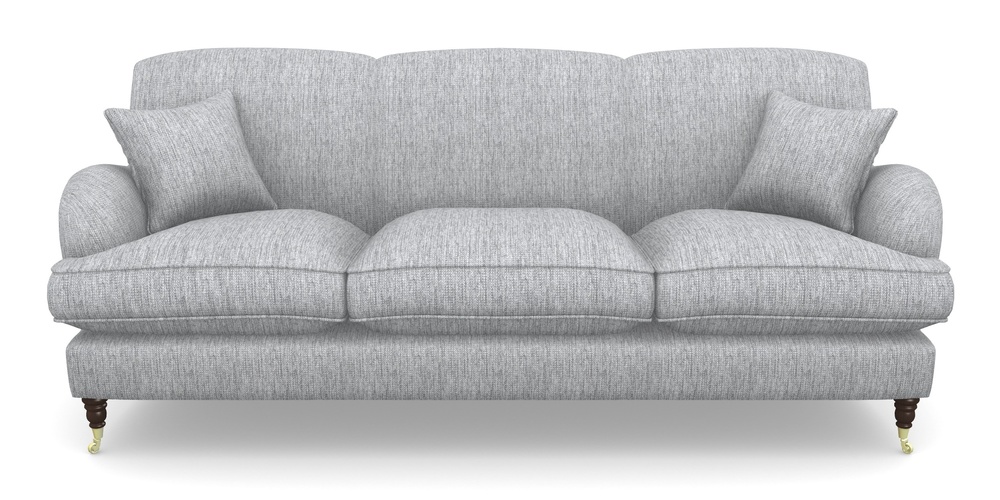 Product photograph of Kentwell 4 Seater 3 Hump Sofa In Aqua Clean Tenby - Silver from Sofas and Stuff Limited