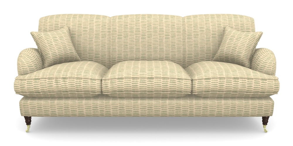 Product photograph of Kentwell 4 Seater 3 Hump Sofa In Cloth 18 - Daub - Fennel from Sofas and Stuff Limited