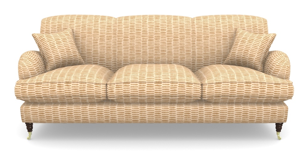 Product photograph of Kentwell 4 Seater 3 Hump Sofa In Cloth 18 - Daub - Fudge from Sofas and Stuff Limited