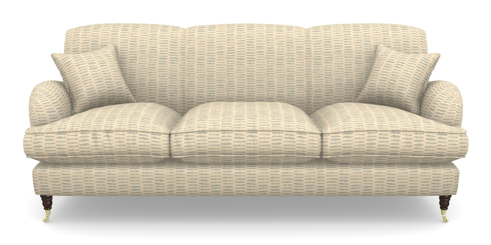 Product photograph of Kentwell 4 Seater 3 Hump Sofa In Cloth 18 - Daub - Monsoon from Sofas and Stuff Limited