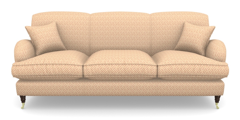 Product photograph of Kentwell 4 Seater 3 Hump Sofa In Cloth 18 - Key - Flamingo from Sofas and Stuff Limited