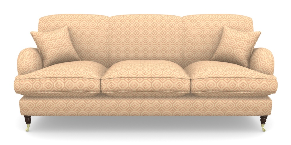 Product photograph of Kentwell 4 Seater 3 Hump Sofa In Cloth 18 - Tile - Flamingo from Sofas and Stuff Limited