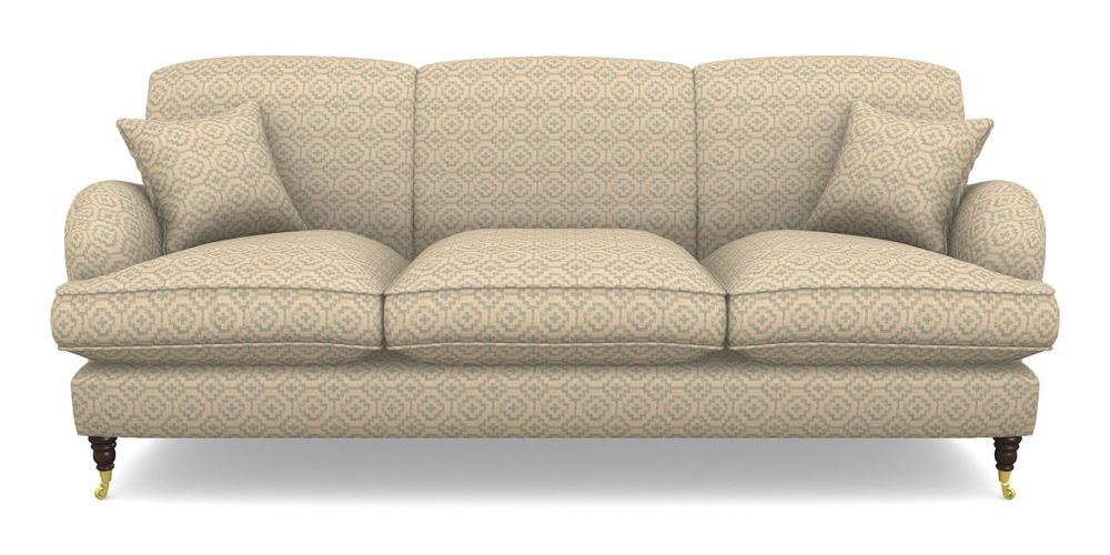 Product photograph of Kentwell 4 Seater 3 Hump Sofa In Cloth 18 - Tile - Monsoon from Sofas and Stuff Limited