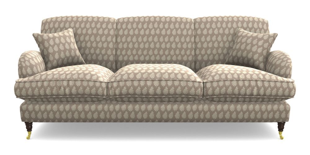 Product photograph of Kentwell 4 Seater 3 Hump Sofa In Cloth 21 - Oak Leaf - Beech from Sofas and Stuff Limited