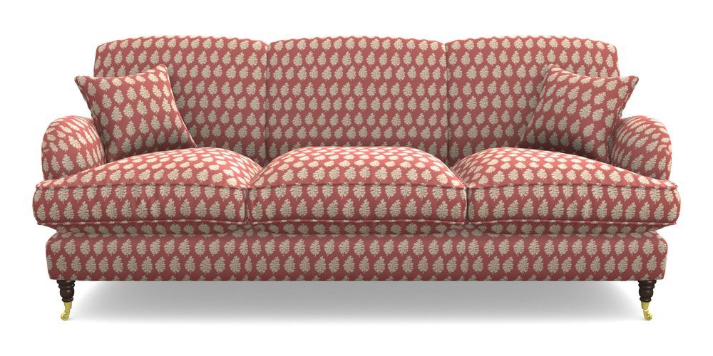 Product photograph of Kentwell 4 Seater 3 Hump Sofa In Cloth 21 - Oak Leaf - Ginger Snap from Sofas and Stuff Limited