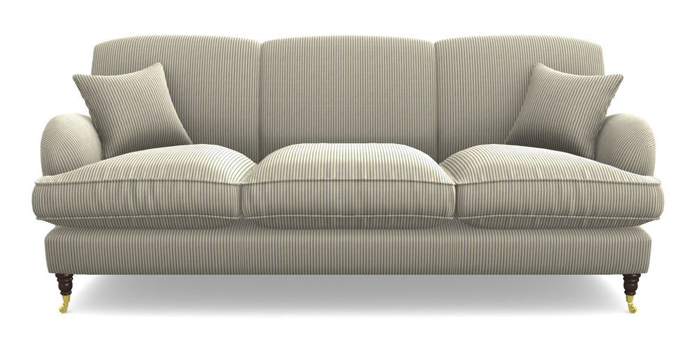 Product photograph of Kentwell 4 Seater 3 Hump Sofa In Cloth 21 - Simple Stripe - Bilberry from Sofas and Stuff Limited