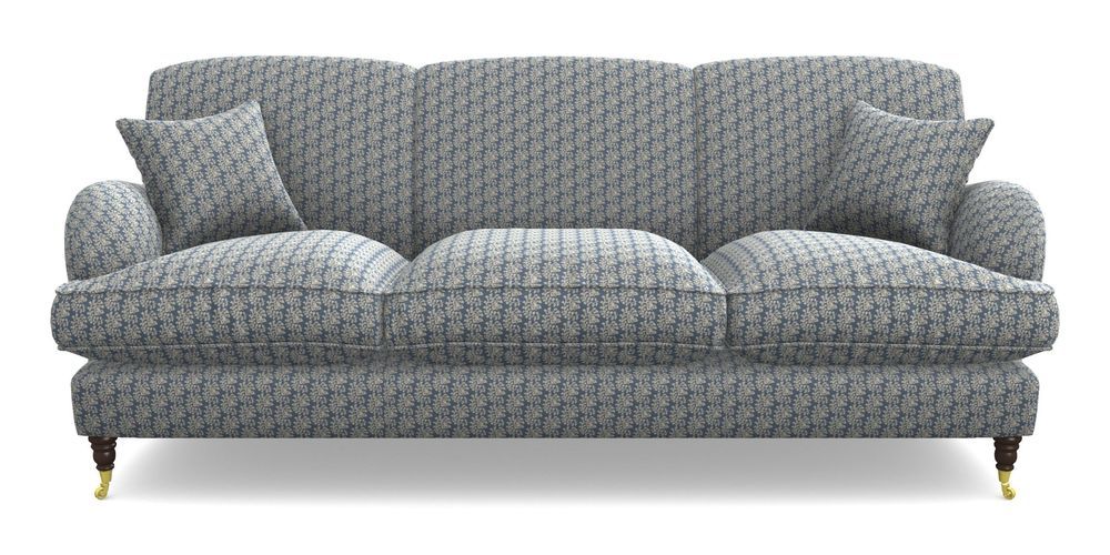 Product photograph of Kentwell 4 Seater 3 Hump Sofa In Cloth 21 - Spring Twig - Bilberry from Sofas and Stuff Limited