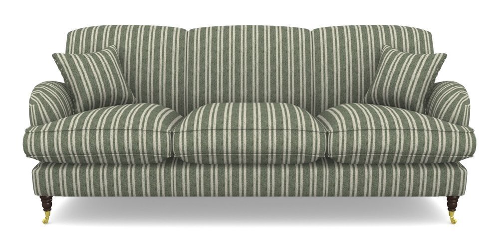 Product photograph of Kentwell 4 Seater 3 Hump Sofa In Cloth 22 - Barcode - Courgette from Sofas and Stuff Limited