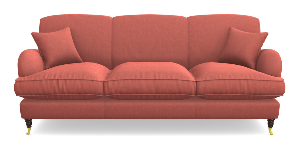 Product photograph of Kentwell 4 Seater 3 Hump Sofa In Clever Tough And Eco Velvet - Damson from Sofas and Stuff Limited