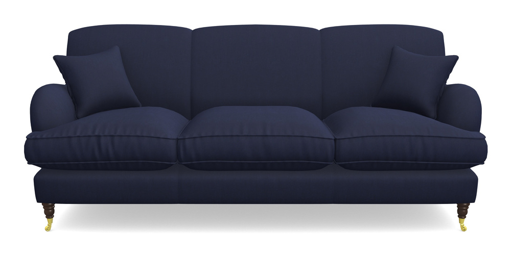 Product photograph of Kentwell 4 Seater 3 Hump Sofa In Clever Tough And Eco Velvet - Indigo from Sofas and Stuff Limited