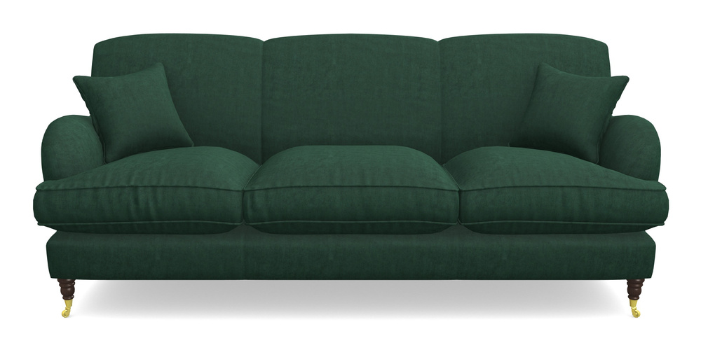Product photograph of Kentwell 4 Seater 3 Hump Sofa In Clever Tough And Eco Velvet - Pine from Sofas and Stuff Limited