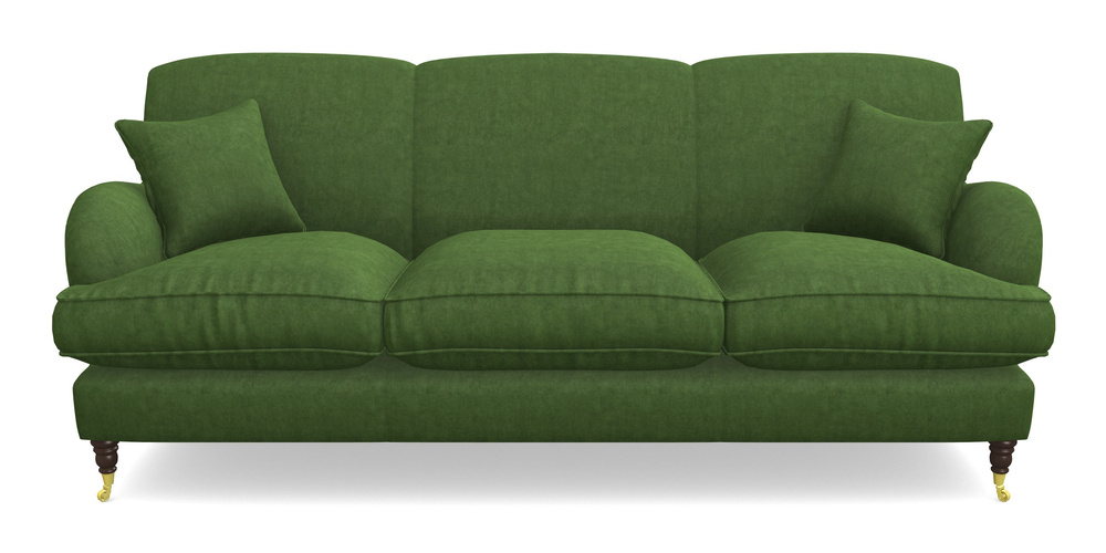 Product photograph of Kentwell 4 Seater 3 Hump Sofa In Clever Tough And Eco Velvet - Shamrock from Sofas and Stuff Limited