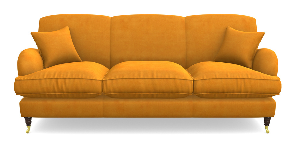Product photograph of Kentwell 4 Seater 3 Hump Sofa In Clever Tough And Eco Velvet - Spice from Sofas and Stuff Limited