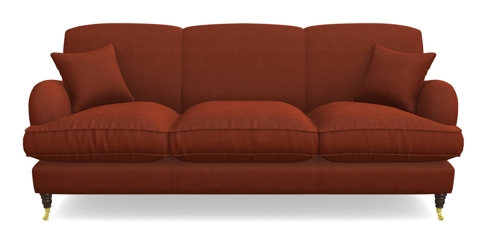 Product photograph of Kentwell 4 Seater 3 Hump Sofa In Clever Tough And Eco Velvet - Tawny from Sofas and Stuff Limited