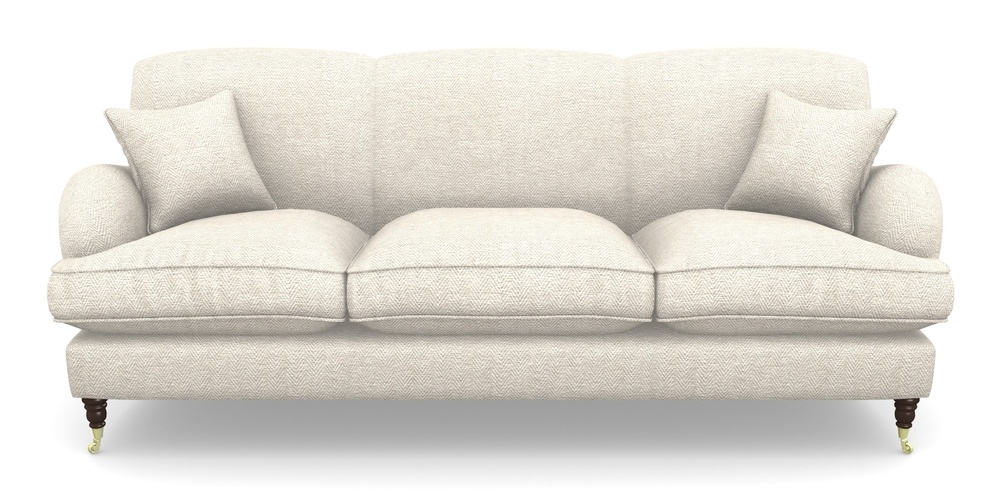 Product photograph of Kentwell 4 Seater 3 Hump Sofa In Dundee Herringbone - Linen from Sofas and Stuff Limited