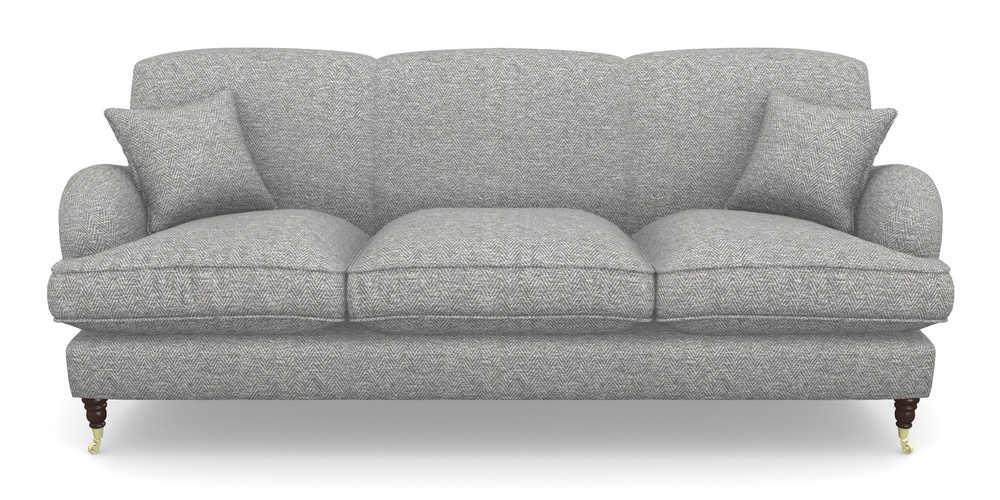 Product photograph of Kentwell 4 Seater 3 Hump Sofa In Dundee Herringbone - Marble from Sofas and Stuff Limited