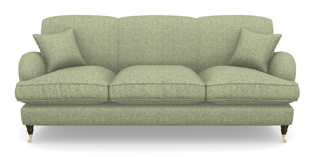 Product photograph of Kentwell 4 Seater 3 Hump Sofa In Dundee Herringbone - Sage from Sofas and Stuff Limited