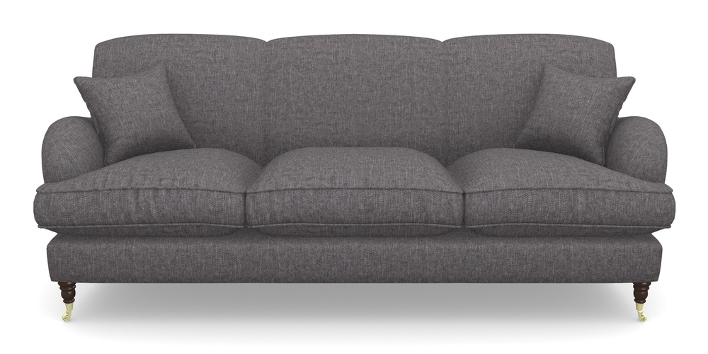 Product photograph of Kentwell 4 Seater 3 Hump Sofa In Easy Clean Plain - Ash from Sofas and Stuff Limited