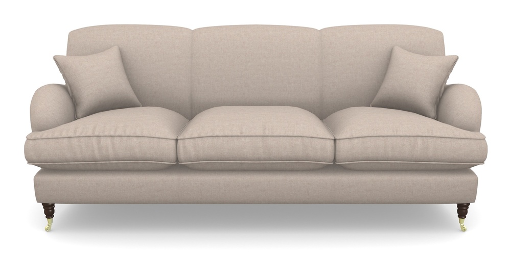 Product photograph of Kentwell 4 Seater 3 Hump Sofa In Easy Clean Plain - Cream from Sofas and Stuff Limited