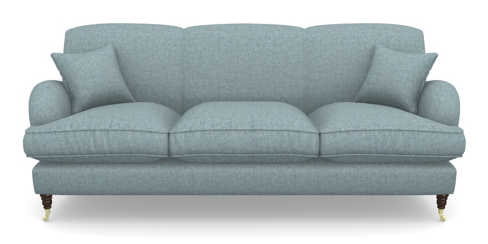 Product photograph of Kentwell 4 Seater 3 Hump Sofa In Easy Clean Plain - Polar from Sofas and Stuff Limited