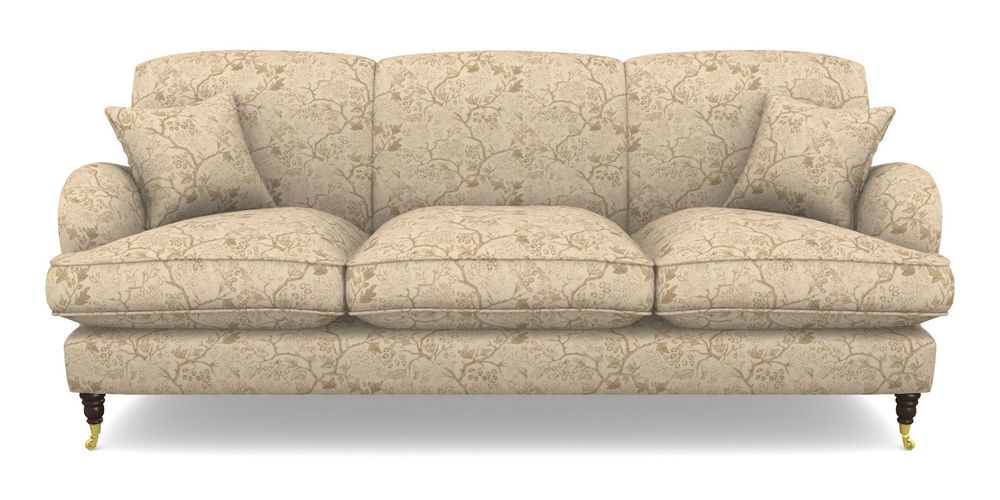 Product photograph of Kentwell 4 Seater 3 Hump Sofa In Rhs Collection - Gertrude Jekyll Linen Cotton Blend - Sand from Sofas and Stuff Limited