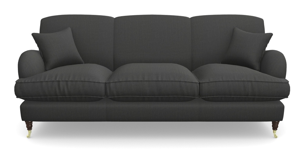 Product photograph of Kentwell 4 Seater 3 Hump Sofa In House Velvet - Charcoal from Sofas and Stuff Limited