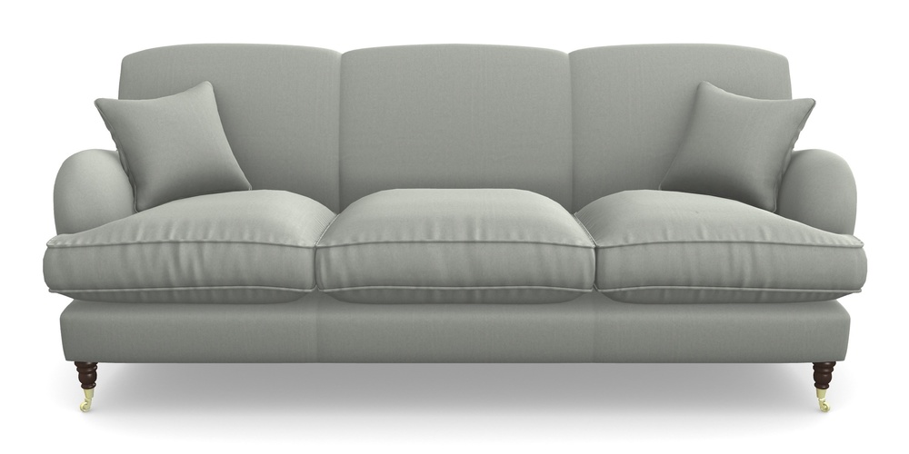 Product photograph of Kentwell 4 Seater 3 Hump Sofa In House Velvet - Elephant from Sofas and Stuff Limited