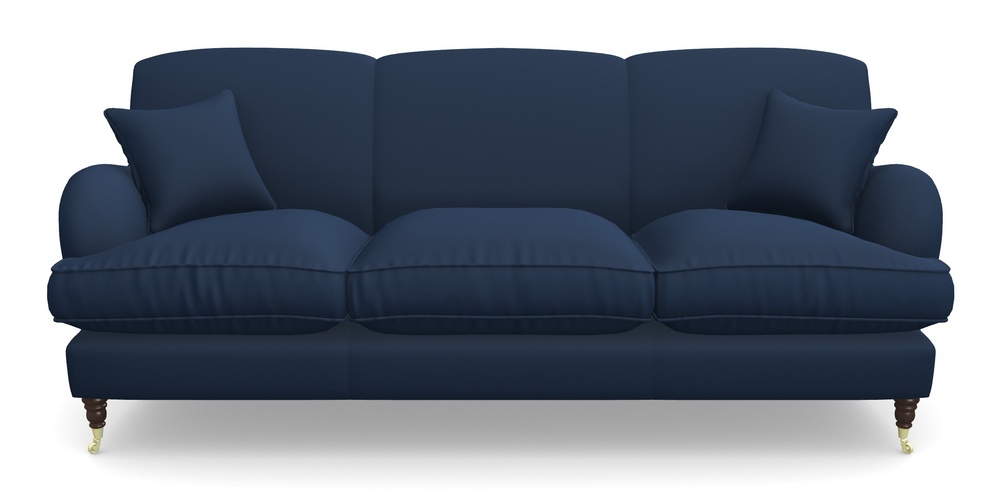 Product photograph of Kentwell 4 Seater 3 Hump Sofa In House Velvet - Indigo from Sofas and Stuff Limited